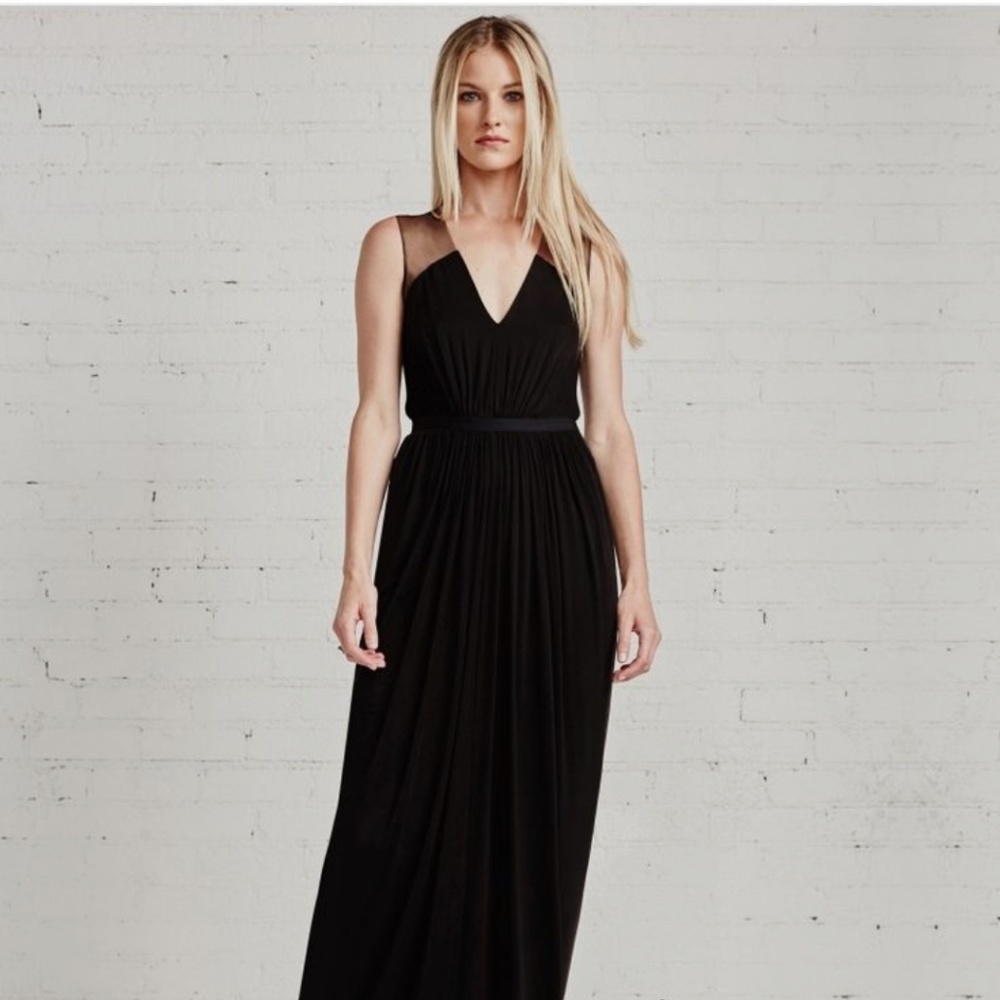 Bailey44 Grandeur Black Dress Sheer Mesh SizeM NWT